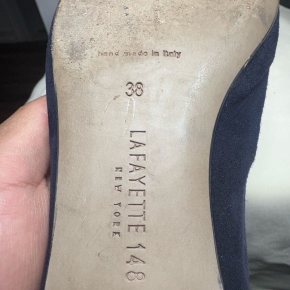 Lafayette 148 New York Navy Flats - Picture 4 of 6